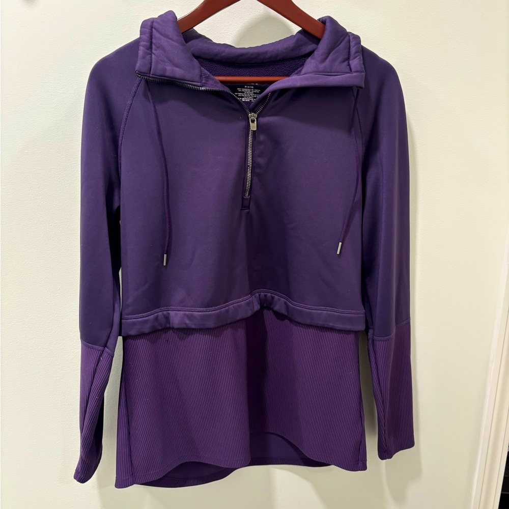 AVIA Purple Active Long Sleeve Sweat Shirt - Women's Size M (8-10)